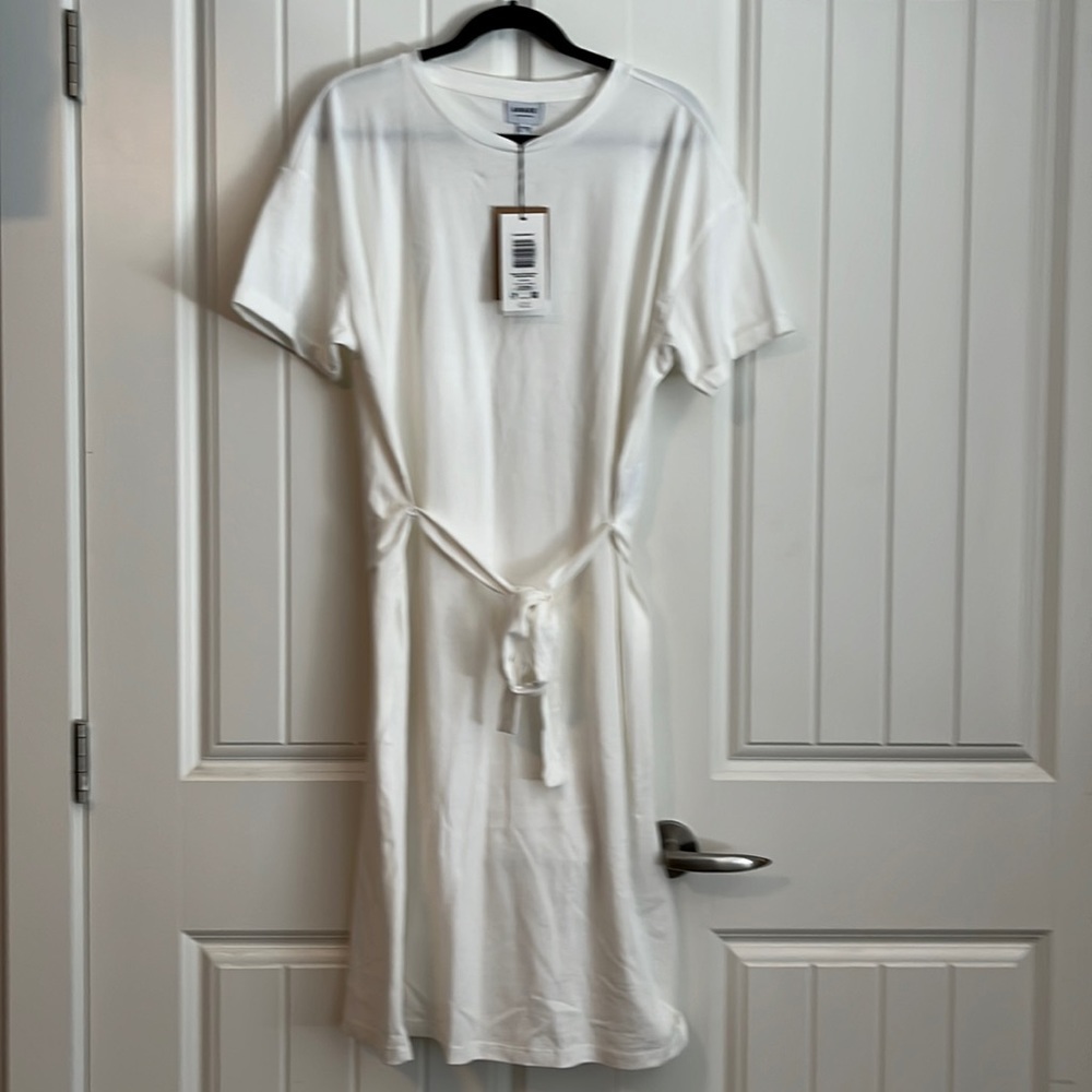 Belted T-shirt dress